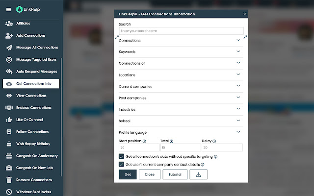 LinkHelp |🥇Best LinkedIn Automation Tool chrome谷歌浏览器插件_扩展第4张截图