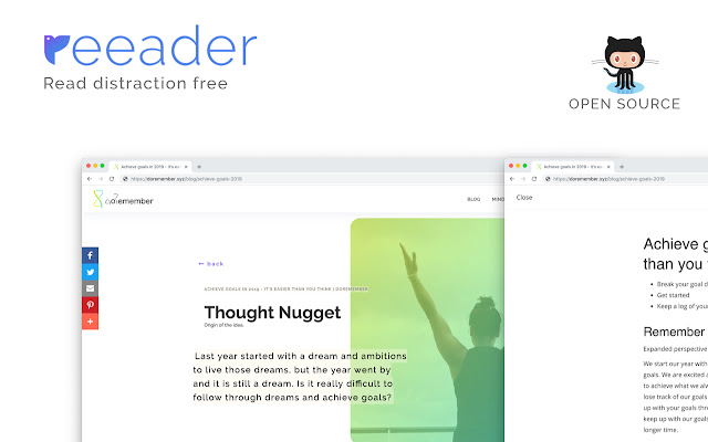 Reeader - Minimal reader with speed reading chrome谷歌浏览器插件_扩展第1张截图