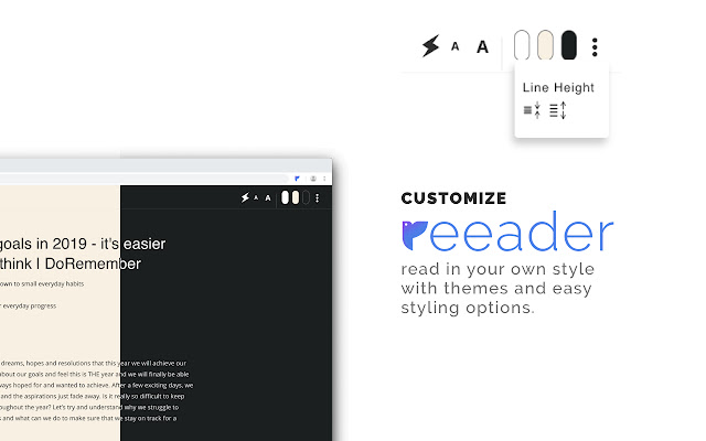 Reeader - Minimal reader with speed reading chrome谷歌浏览器插件_扩展第2张截图