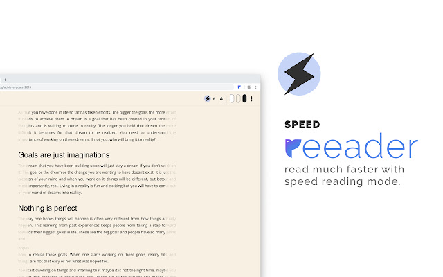 Reeader - Minimal reader with speed reading chrome谷歌浏览器插件_扩展第3张截图