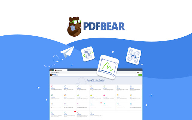 PDFBEAR - Convert, Merge, and Compress PDF chrome谷歌浏览器插件_扩展第1张截图