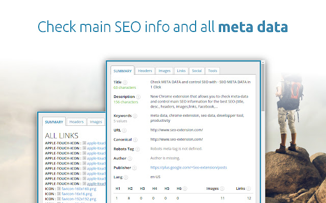 SEO META in 1 CLICK chrome谷歌浏览器插件_扩展第1张截图