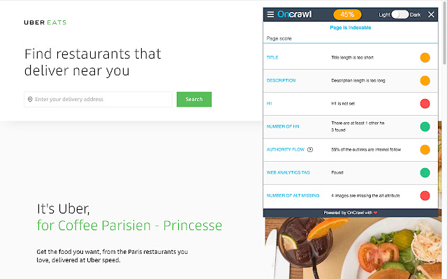 Oncrawl SEO page audit chrome谷歌浏览器插件_扩展第4张截图