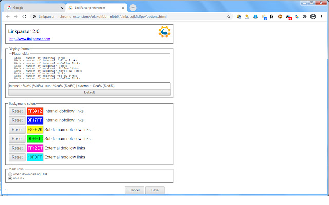 Linkparser chrome谷歌浏览器插件_扩展第2张截图
