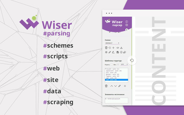 Wiser parser chrome谷歌浏览器插件_扩展第1张截图