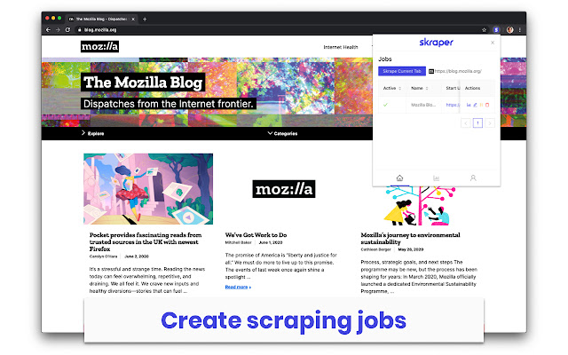 Skraper - Easy web scraper chrome谷歌浏览器插件_扩展第1张截图