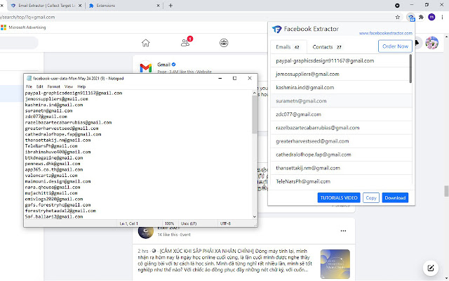 Free Email Extractor Facebook Extractor chrome谷歌浏览器插件_扩展第4张截图
