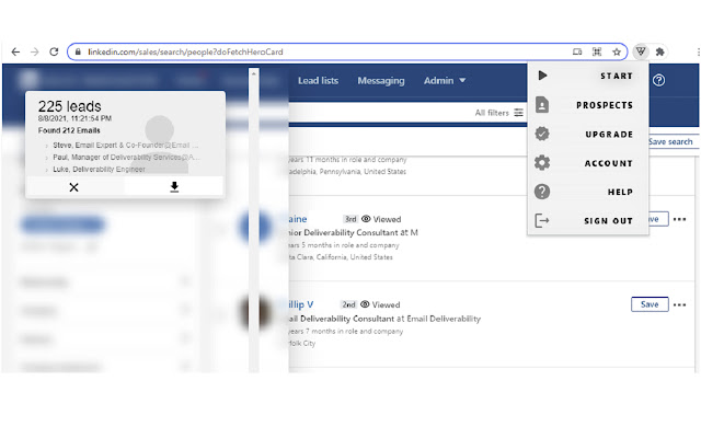 LinkedIn Sales Navigator Scraper chrome谷歌浏览器插件_扩展第1张截图