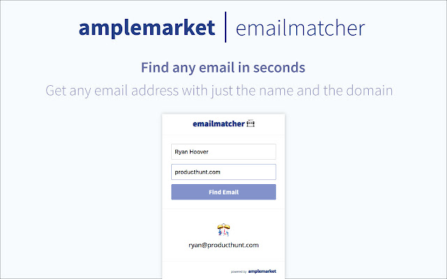 Amplemarket Emailmatcher chrome谷歌浏览器插件_扩展第1张截图