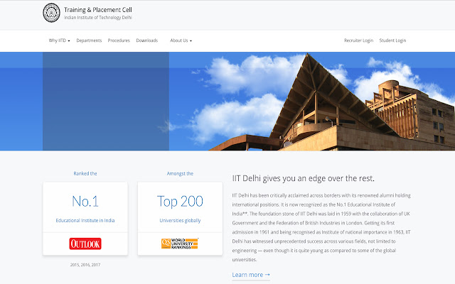 TnP IIT Delhi Resume Builder chrome谷歌浏览器插件_扩展第1张截图