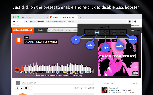 Bass Booster - 低音助推器 chrome谷歌浏览器插件_扩展第3张截图
