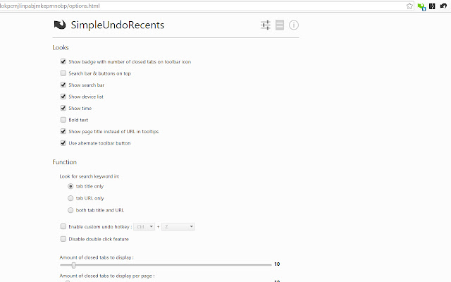 SimpleUndoRecents chrome谷歌浏览器插件_扩展第2张截图