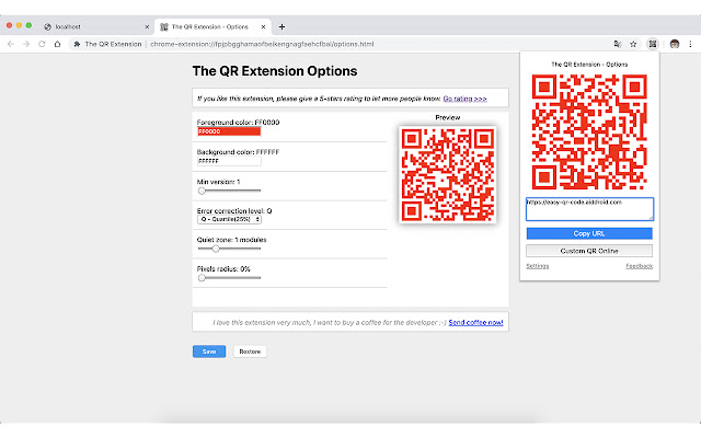 二维码扩展（The QR Extension） chrome谷歌浏览器插件_扩展第3张截图
