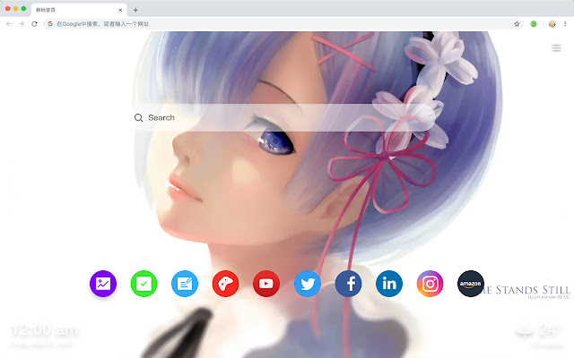Re：从零开始的异世界生活 新标签页 高清壁纸 流行动漫 主题 chrome谷歌浏览器插件_扩展第2张截图