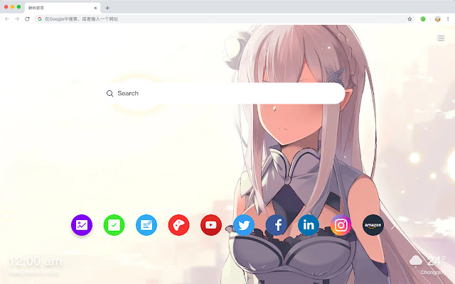 Re：从零开始的异世界生活 新标签页 高清壁纸 流行动漫 主题 chrome谷歌浏览器插件_扩展第4张截图