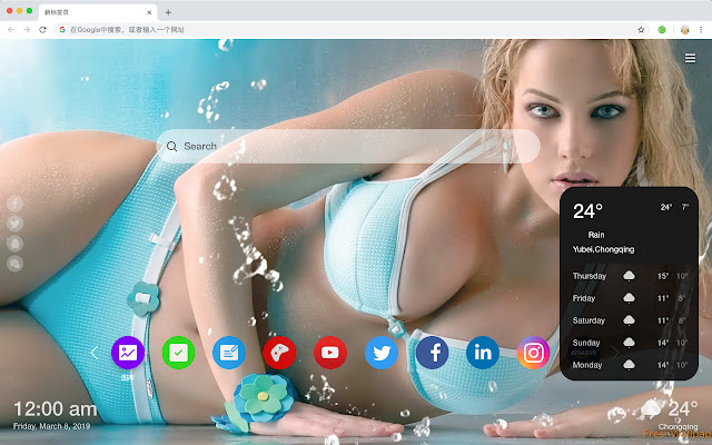 美女 热门性感 高清壁纸 新标签页 主题 chrome谷歌浏览器插件_扩展第4张截图