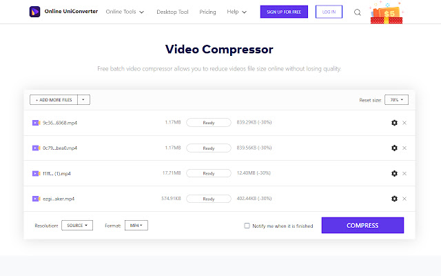 Video Compressor chrome谷歌浏览器插件_扩展第2张截图