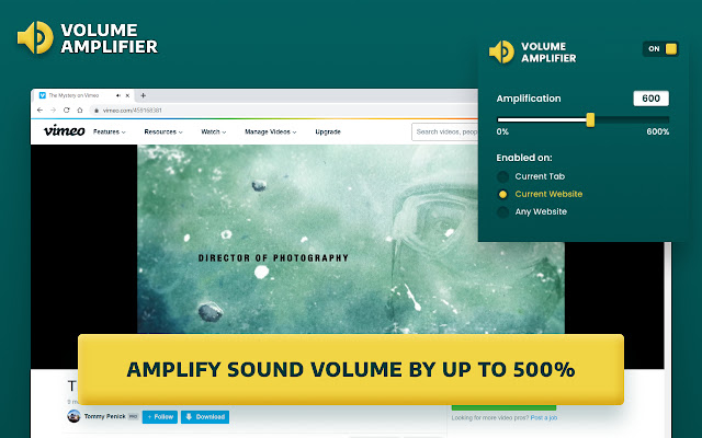 Volume Amplifier chrome谷歌浏览器插件_扩展第1张截图