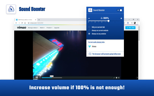 Volume Sound Booster chrome谷歌浏览器插件_扩展第1张截图