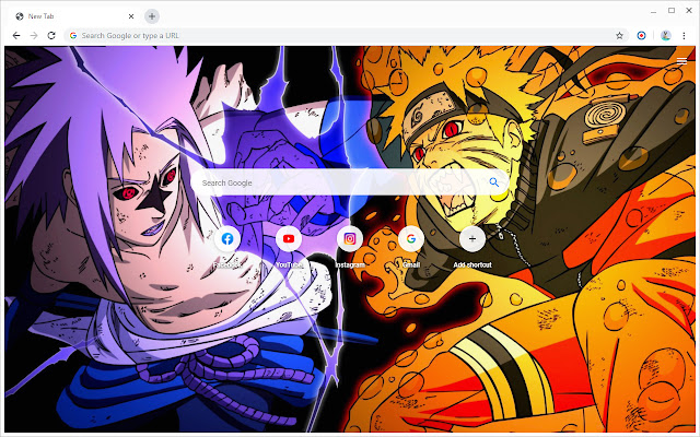 Naruto Vs Sasuke 壁纸新标签页 chrome谷歌浏览器插件_扩展第1张截图