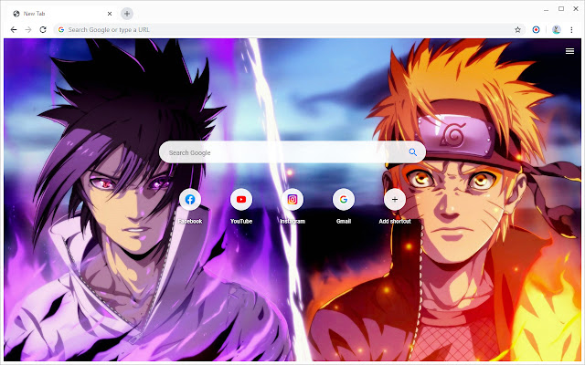 Naruto Vs Sasuke 壁纸新标签页 chrome谷歌浏览器插件_扩展第3张截图
