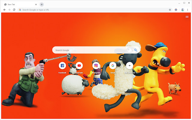 小羊肖恩 壁纸新标签页 chrome谷歌浏览器插件_扩展第2张截图