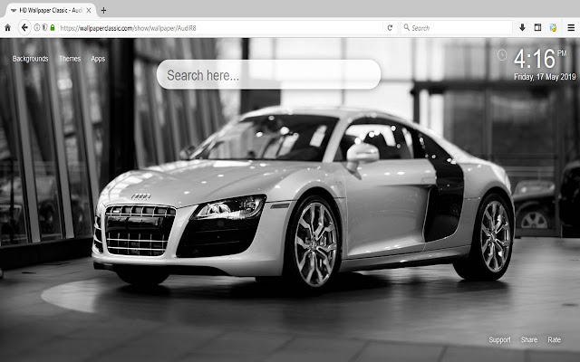 奥迪R8汽车壁纸高清主题 chrome谷歌浏览器插件_扩展第2张截图