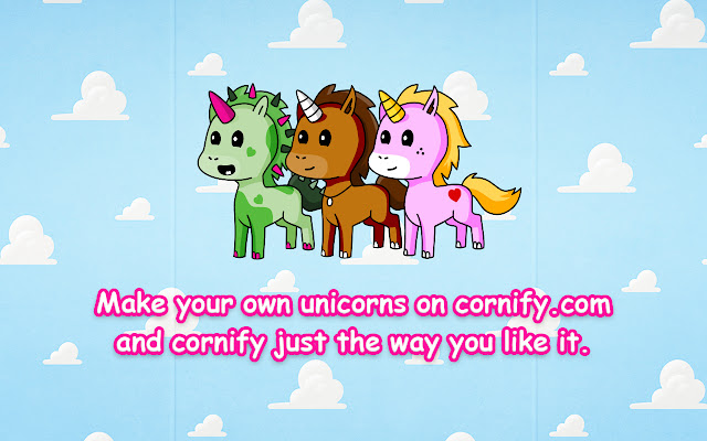 Cornify - 独角兽和彩虹幸福!!! chrome谷歌浏览器插件_扩展第2张截图