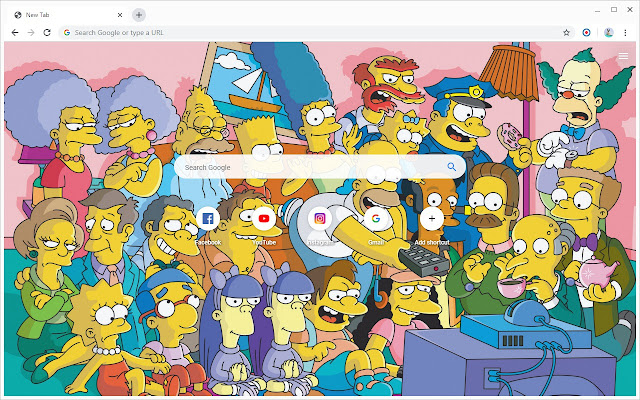 辛普森一家 壁纸新标签页 chrome谷歌浏览器插件_扩展第2张截图