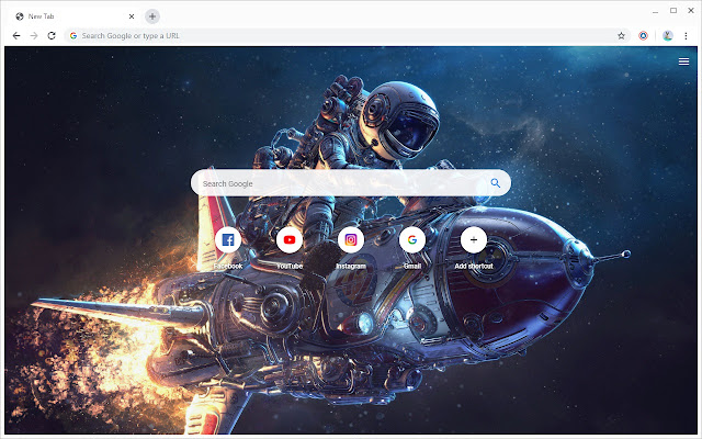 Space Astronaut 壁纸新标签页 chrome谷歌浏览器插件_扩展第1张截图