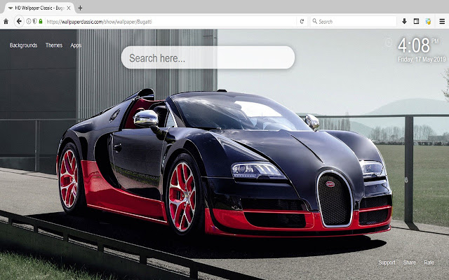 布加迪跑车高清壁纸 chrome谷歌浏览器插件_扩展第2张截图