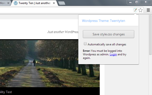 Wordpress Style Editor chrome谷歌浏览器插件_扩展第2张截图
