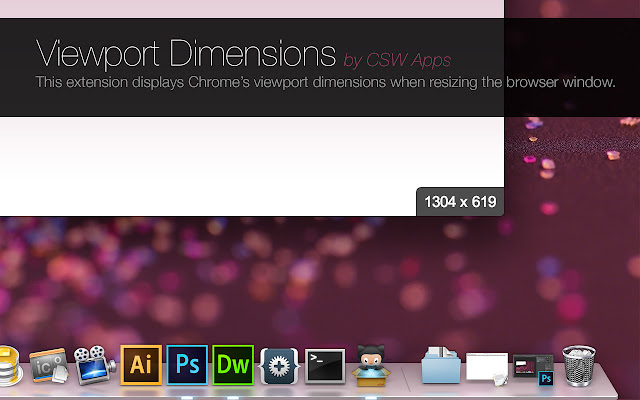 Viewport Dimensions chrome谷歌浏览器插件_扩展第1张截图