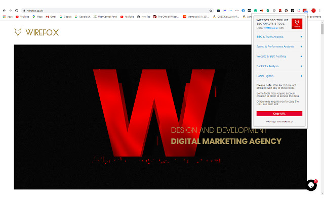 WIREFOX SEO TOOLKIT - SEO ANALYSIS TOOL chrome谷歌浏览器插件_扩展第2张截图
