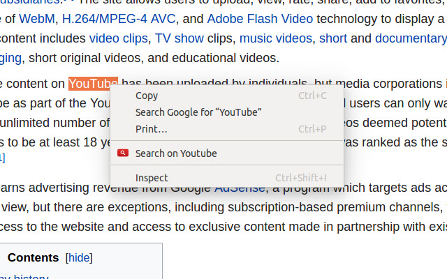 Search on Youtube chrome谷歌浏览器插件_扩展第1张截图