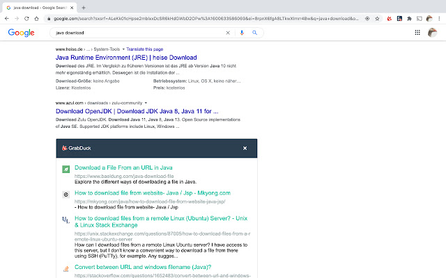 Search Results on GrabDuck chrome谷歌浏览器插件_扩展第2张截图