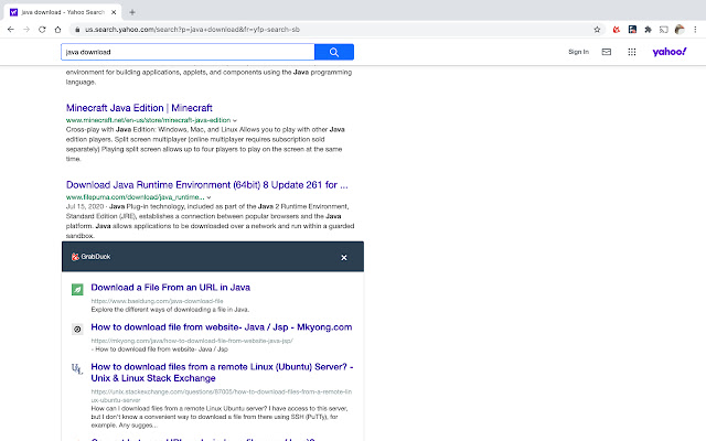 Search Results on GrabDuck chrome谷歌浏览器插件_扩展第4张截图