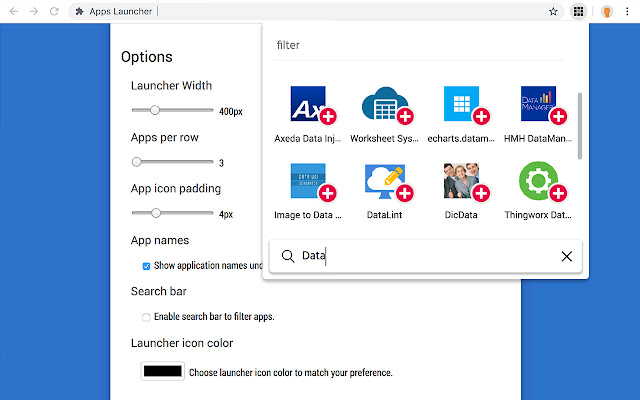 Simple Apps Launcher chrome谷歌浏览器插件_扩展第2张截图