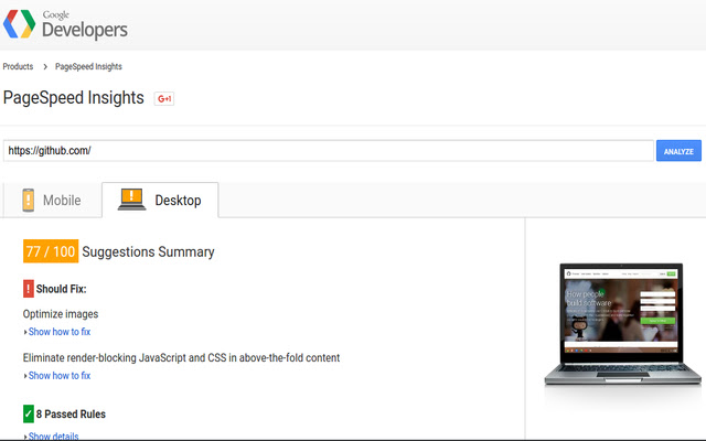 Google PageSpeed Insights Extension chrome谷歌浏览器插件_扩展第3张截图