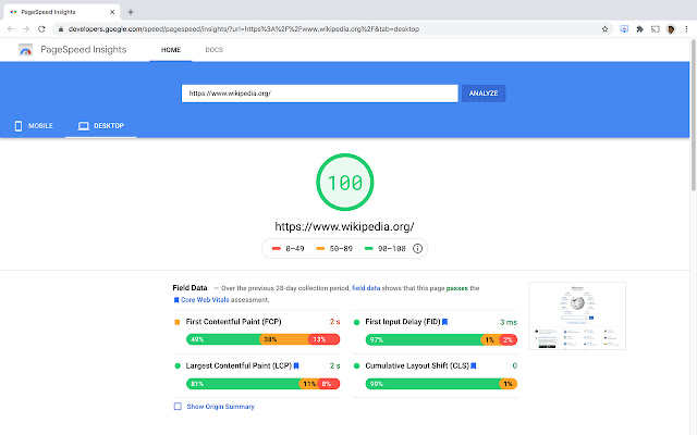 Google PageSpeed Insights API Extension chrome谷歌浏览器插件_扩展第2张截图
