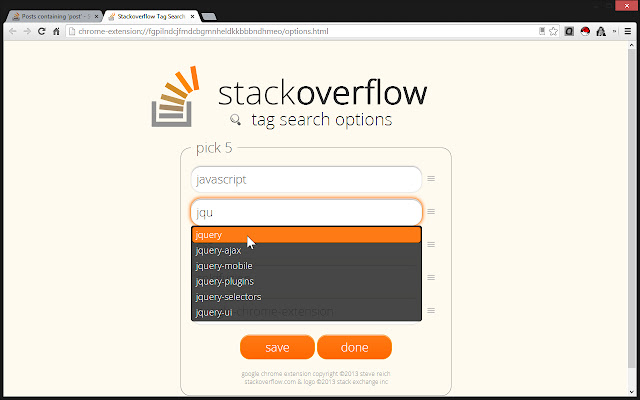 Stackoverflow Tag Search chrome谷歌浏览器插件_扩展第3张截图