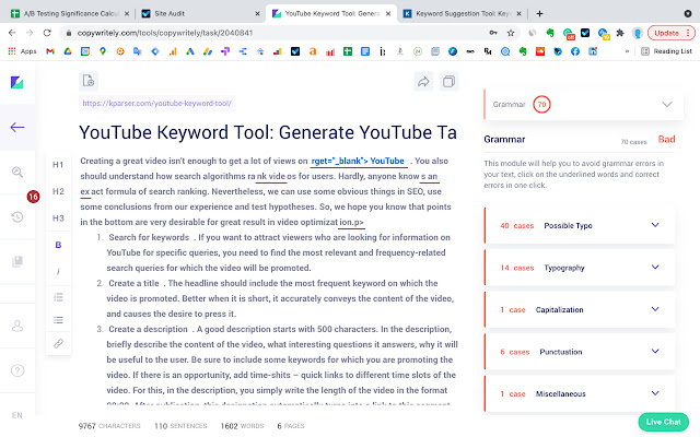 SEO Content Checker: Plagiarism & Readability chrome谷歌浏览器插件_扩展第3张截图