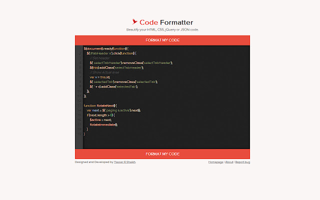 Code Formatter chrome扩展插件截图3