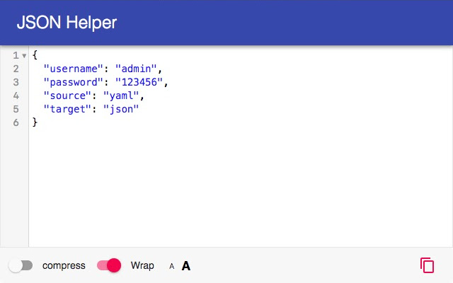 JSON Helper chrome谷歌浏览器插件_扩展第1张截图