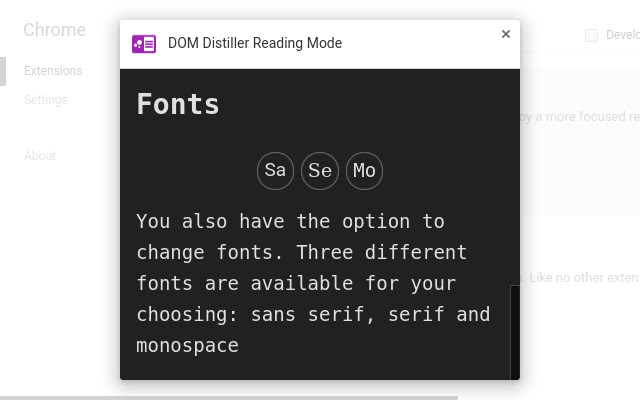 DOM Distiller Reading Mode chrome谷歌浏览器插件_扩展第2张截图