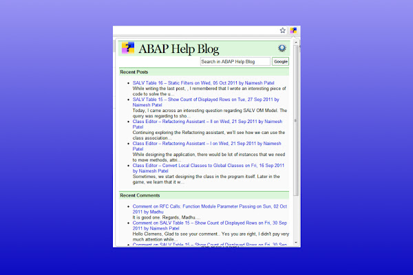 ABAP Help Blog by Naimesh Patel chrome谷歌浏览器插件_扩展第3张截图