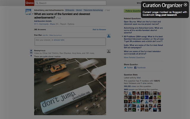 Curation Organizer chrome谷歌浏览器插件_扩展第1张截图