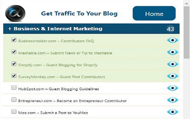 Get Traffic To Your Blog chrome谷歌浏览器插件_扩展第1张截图
