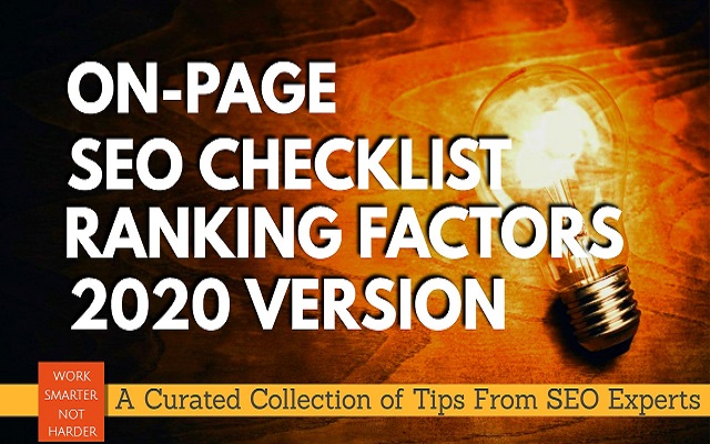 On-Page SEO Checklist, Ranking Factors & Tips chrome谷歌浏览器插件_扩展第1张截图