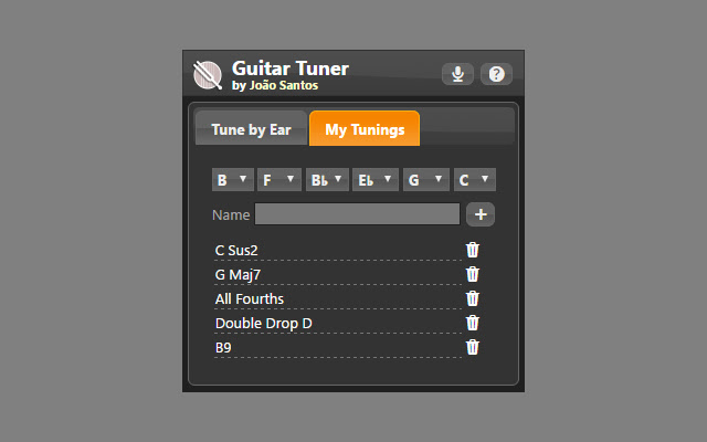 Guitar Tuner - Tune by Ear chrome谷歌浏览器插件_扩展第2张截图